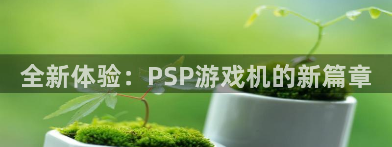 全新体验：PSP游戏机的新篇章